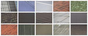 assorted roofing materials
