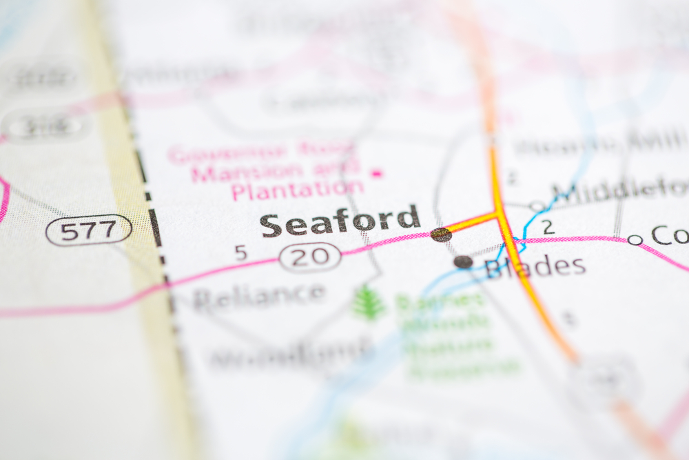 Seaford, Delaware map